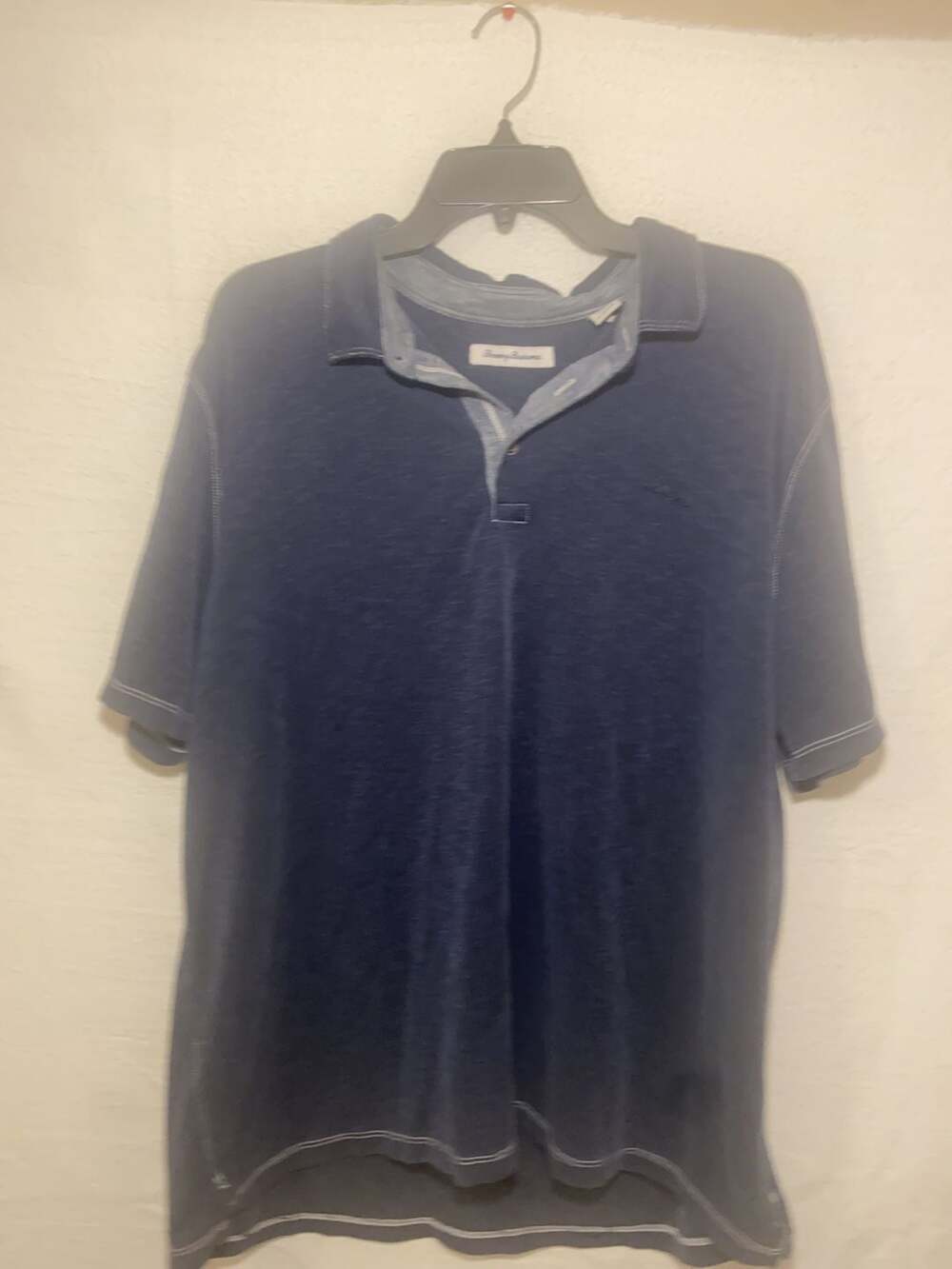 Tommy Bahama Men's XXL Blue Tencel Modal Blend Polo Shirt